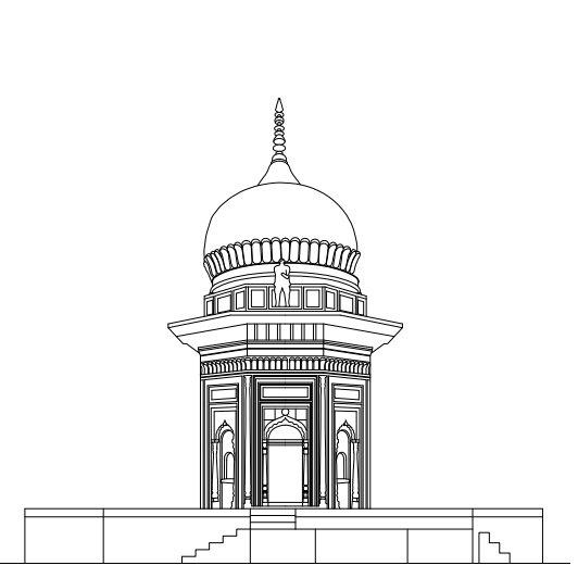 Architectural elevation sketch
