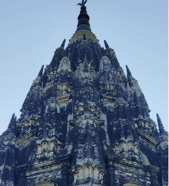 Temple shikhara at Behta Kalan