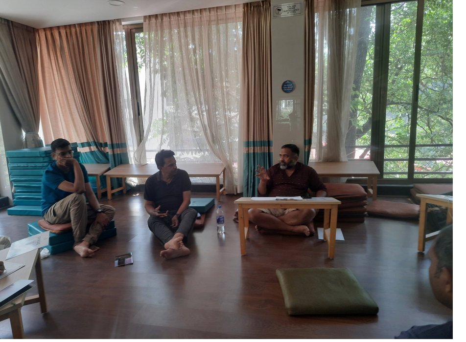 Yonmengaiki workshop in session